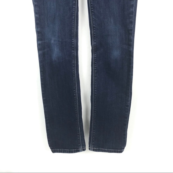 WHBM Straight Jeans 27 Inch Waist Blue Dark Wash - Picture 3 of 8